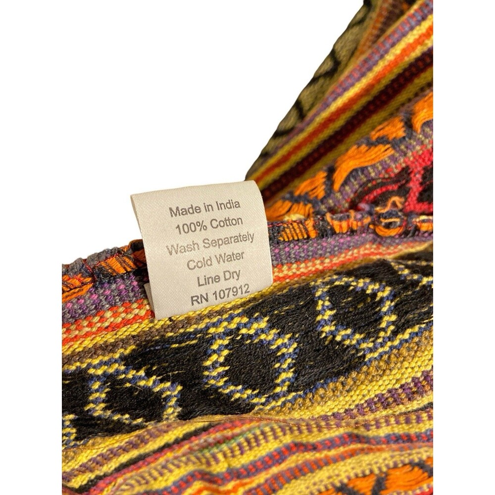 Sunshine Joy Est 2002 Woman Hoodie Size S Multicolor Stripe Y2K Hippie Bohemian - Picture 7 of 7